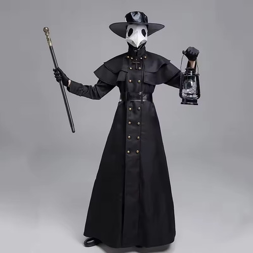 Halloween medieval hooded robe - hooded,