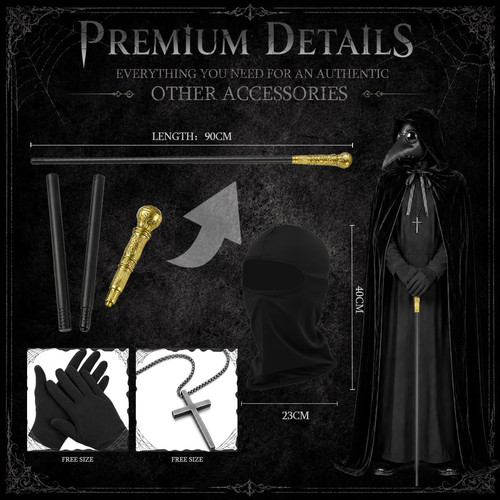 Adult plague doctor - adult, costume