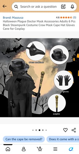 Plague doctor black latex - doctor,