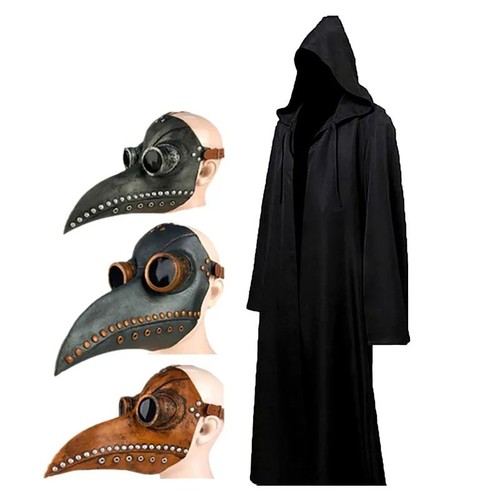 Plague doctor costume hooded - doctor,