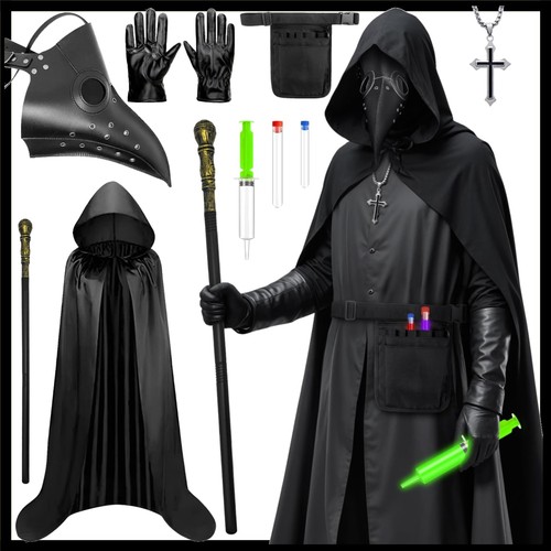 Plague doctor costume - plague, set